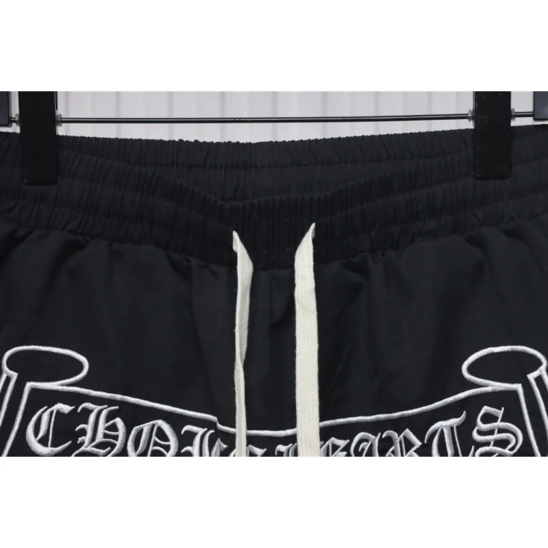 CHRM HRTS Sanskrit Embroidery Shorts Black - Image 3