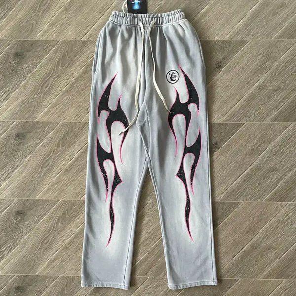 HLSTR Grey Future Flame Sweatpants - Image 2