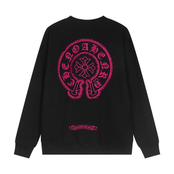 CHRM HRTS Sweatshirt Pink Horseshoe Black CH006 - Image 2