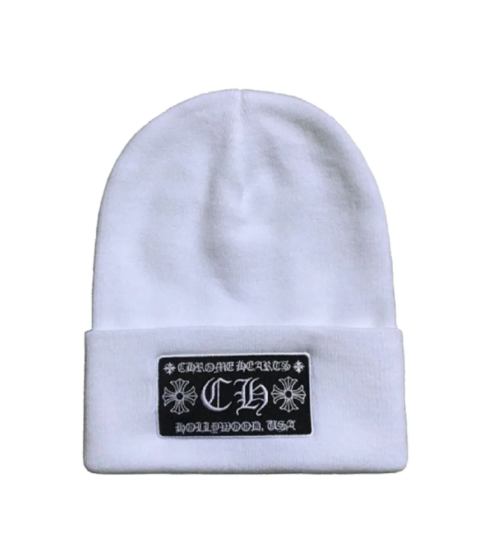 CHRM HRTS Beanie CH Hollywood White