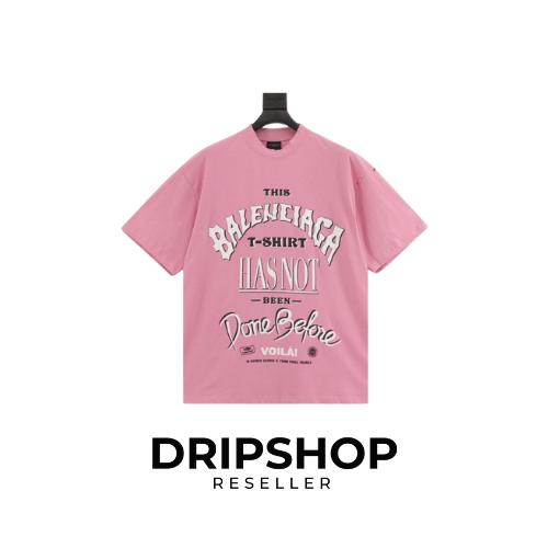 BLNCG T-shirt Graphic Slogan Distressed Pink