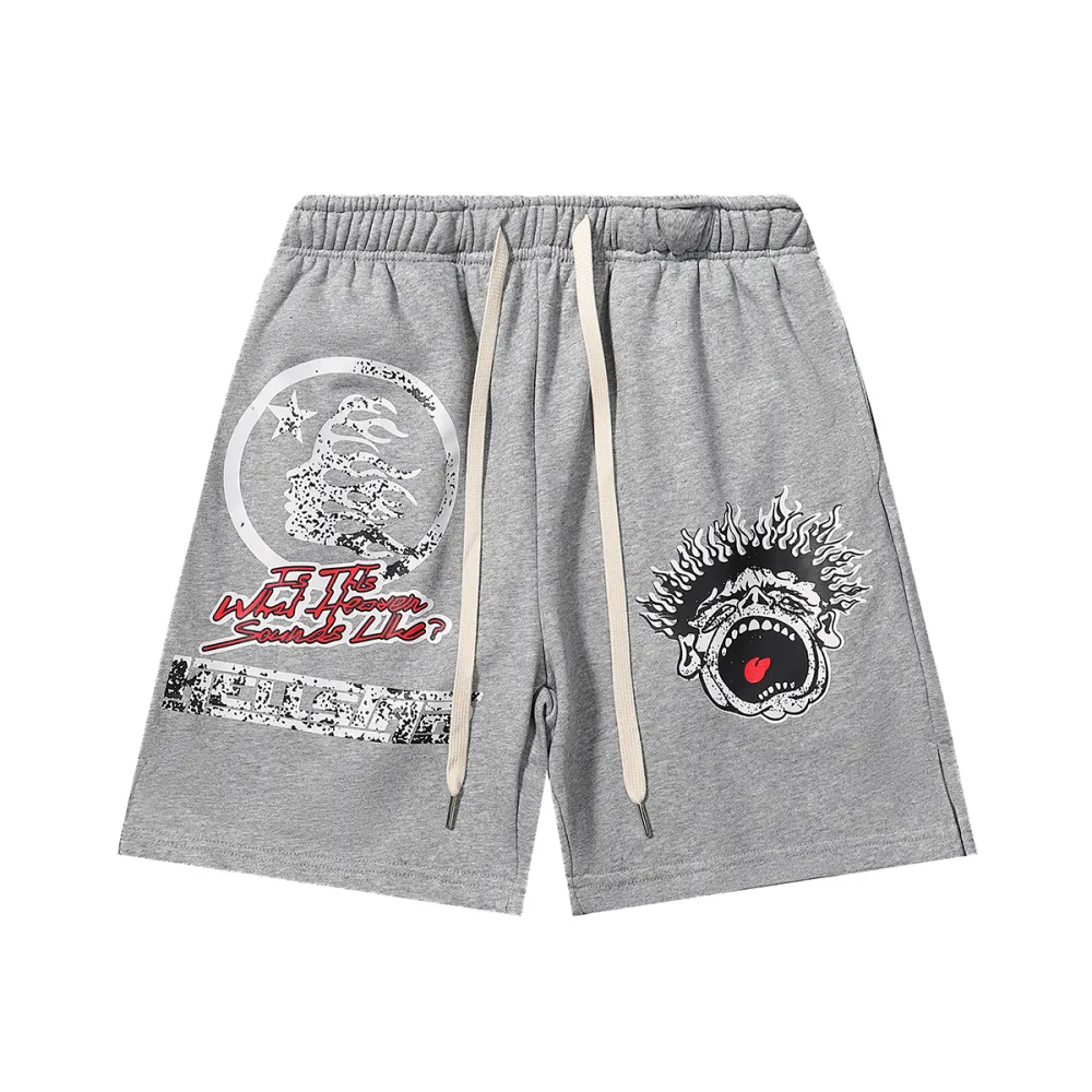 HSTR Records Funny Smiley Face Shorts - Image 5