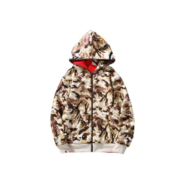BP Hoodie Shark Camo OVO Red (REVERSE) - Image 5