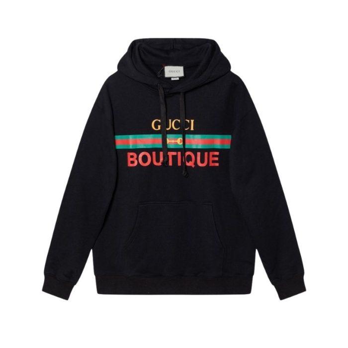 GG Hoodie Boutique Logo Black