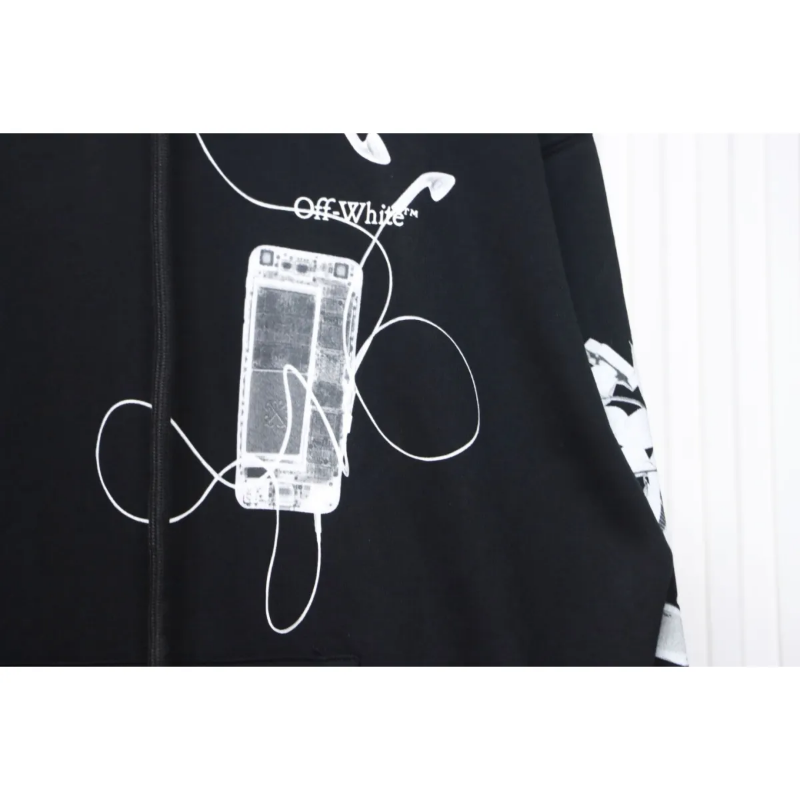 OFF WHT Scan Arr Hoodie Met Logo Backprint - Image 5