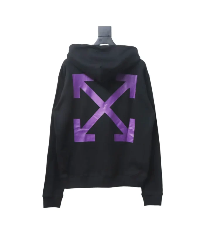 OFF WHT Caravaggio Hoodie Black Purple