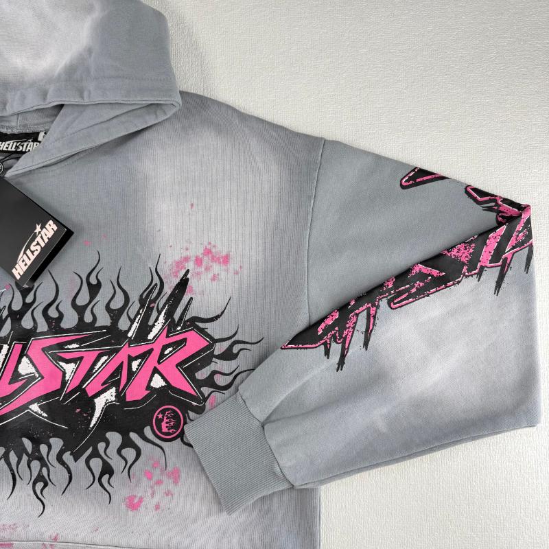 HLSTR Hoodie Future Flame Grey/Pink - Image 6
