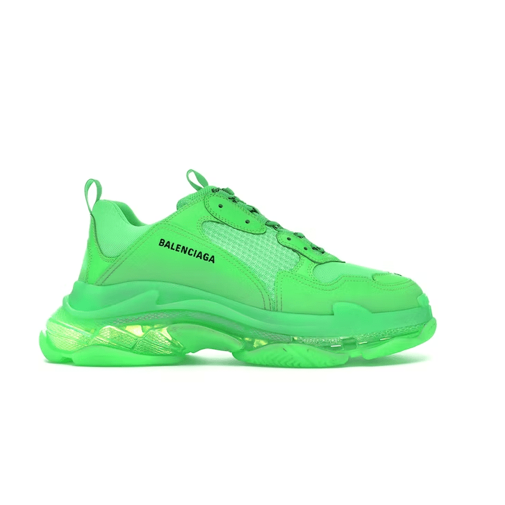 Triple S Neon Green Clear Sole - Image 2