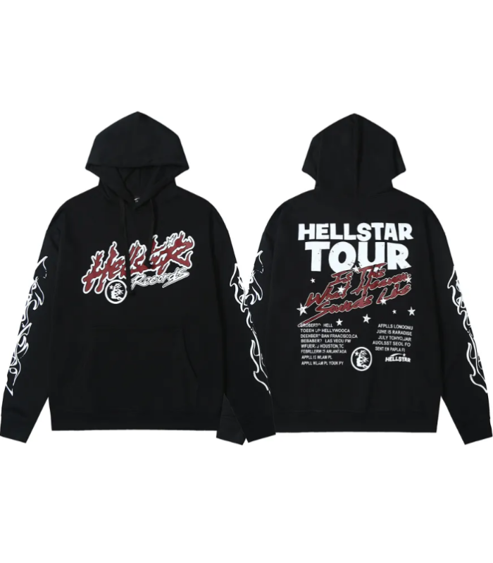 HLSTR Studios Records Tour Hoodie Black