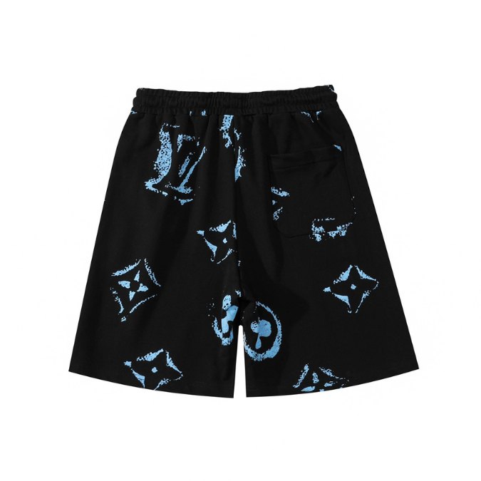 LV Shorts Black Splatter Monogram - Image 2