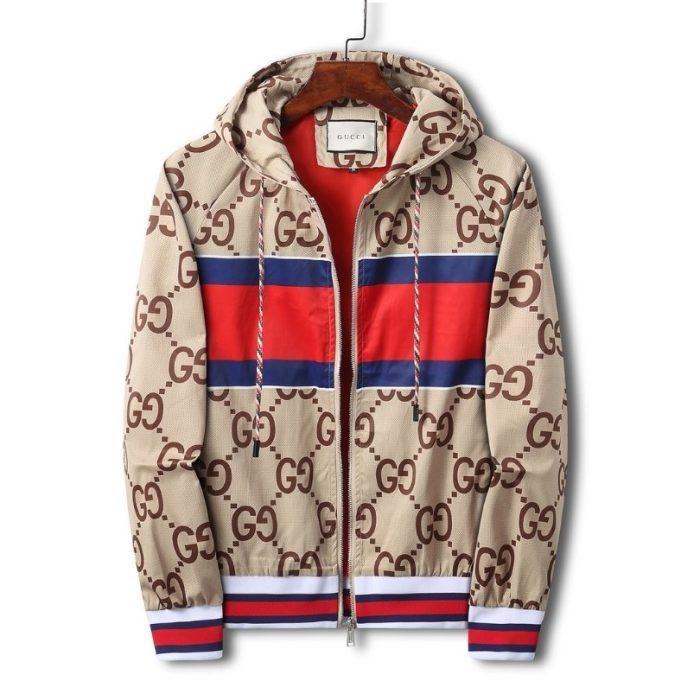 GG Hoodie Stripe Beige Tiger