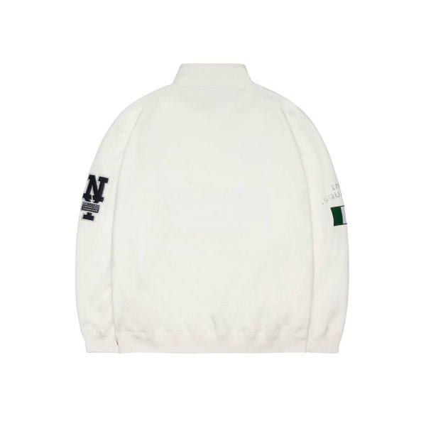 SPRM Sweatshirt Milano Half Zip White - Image 3