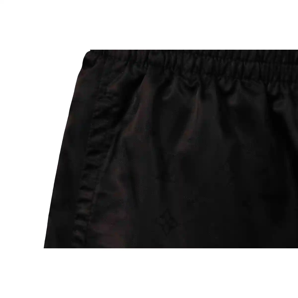 LV Sun Printed Cotton Track Shorts Black - Image 7