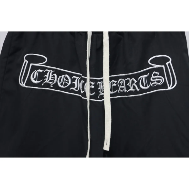 CHRM HRTS Sanskrit Embroidery Shorts Black - Image 4