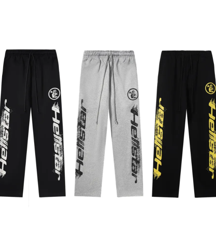 HSTR Sweatpants Black Yellow/Gray/Black White