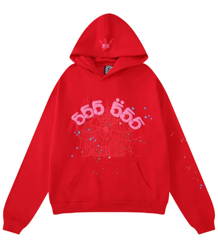 SPDR Worldwide Red Angel Number 555 Hoodie Red FW21