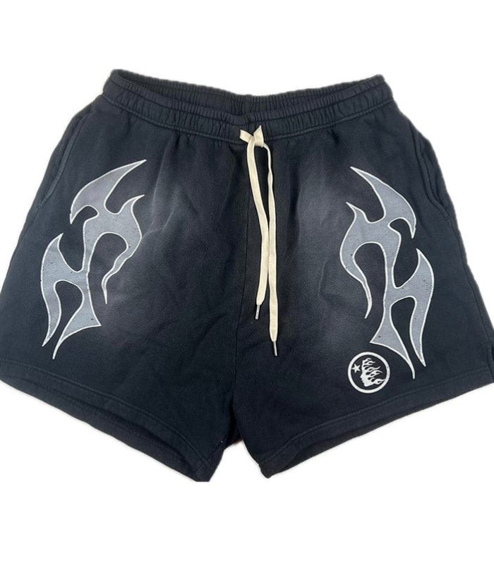 HLSTR Flame Shorts Black