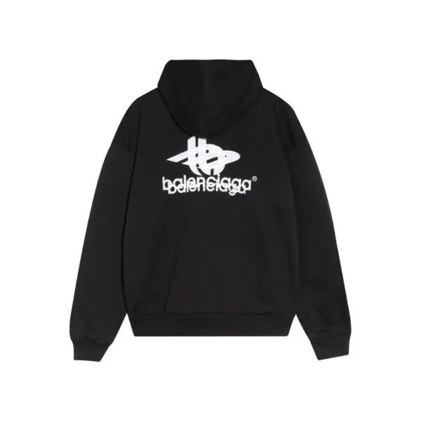 BLNCG Hoodie Black Logo Print BL064 - Image 2