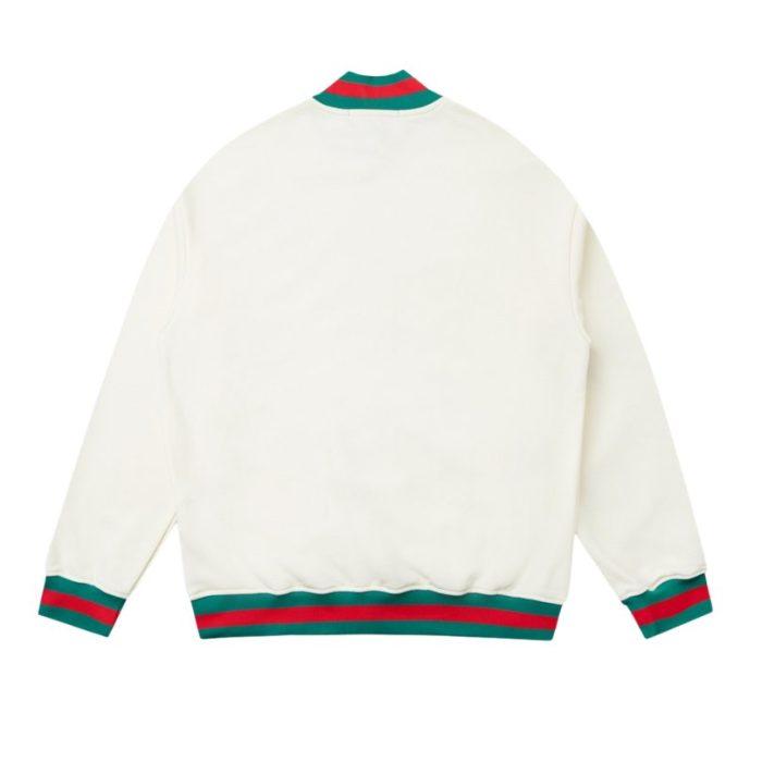 GG Jacket Full Zip Monogram Track White - Image 8