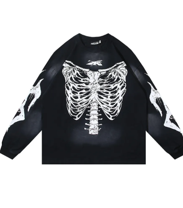 HLSTR Skeleton Long-Sleeve T-Shirt