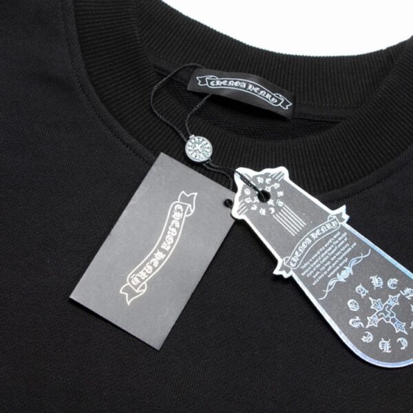 CHRM HRTS Sweatshirt Cross Print Black CH049 - Image 7