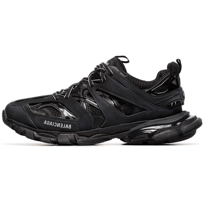 Black track sneakers