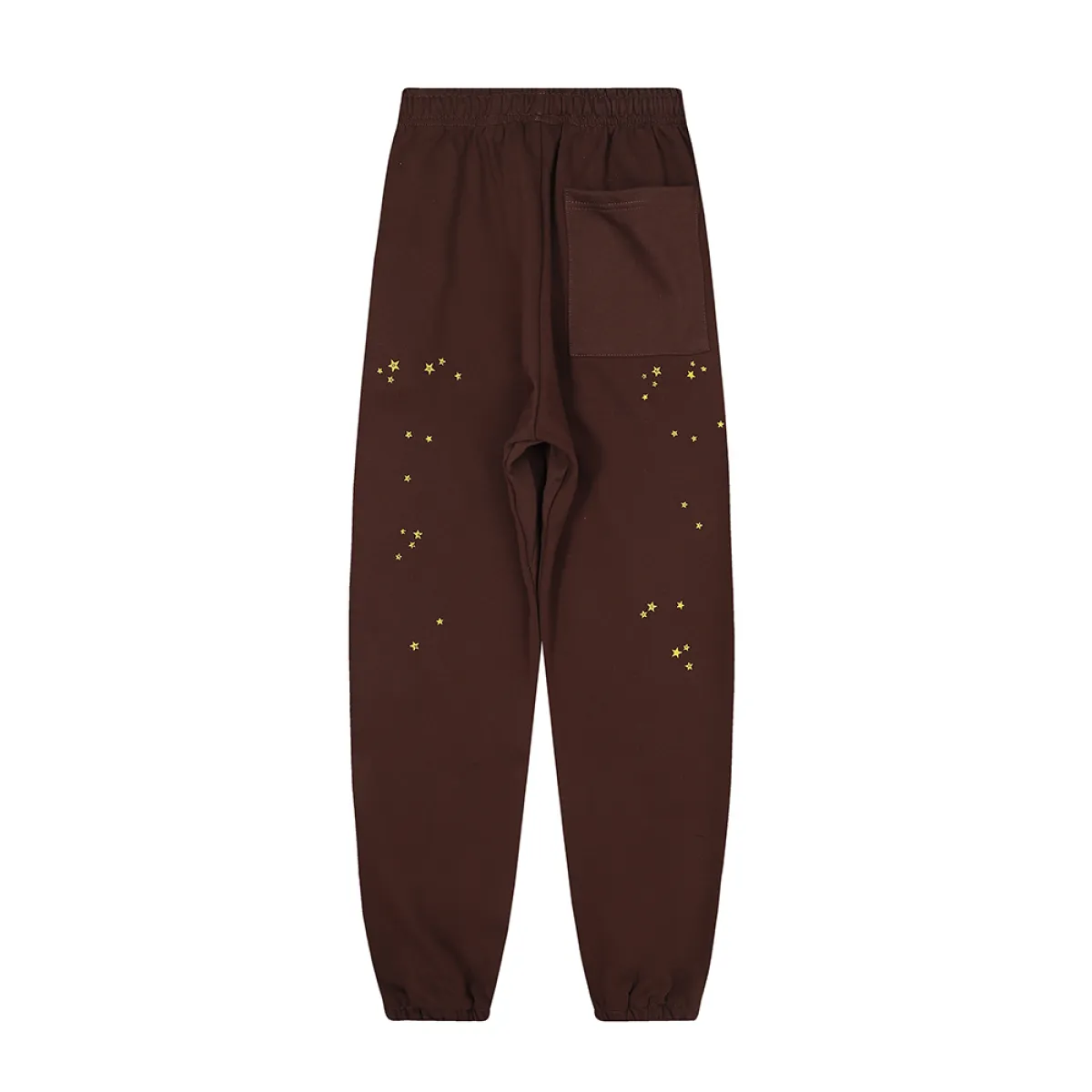 SPDR Angel Number Sweatpants Brown Black Drawstring - Image 2