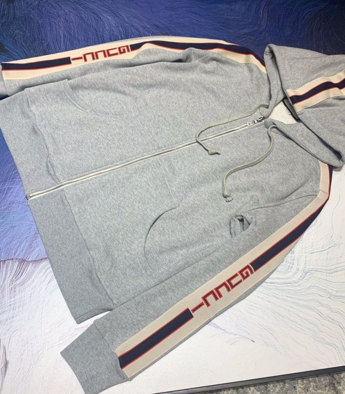 HOODIE GREY ZIP-UP