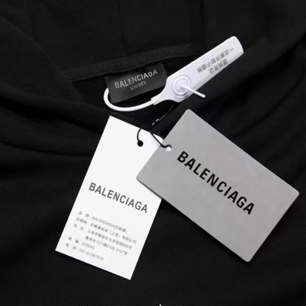 BLNCG Hoodie Black Logo Print BL064 - Image 8
