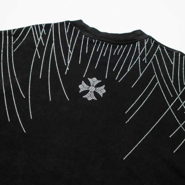 CHRM HRTS Sweatshirt Rhinestone Graphic CH048 - Image 3