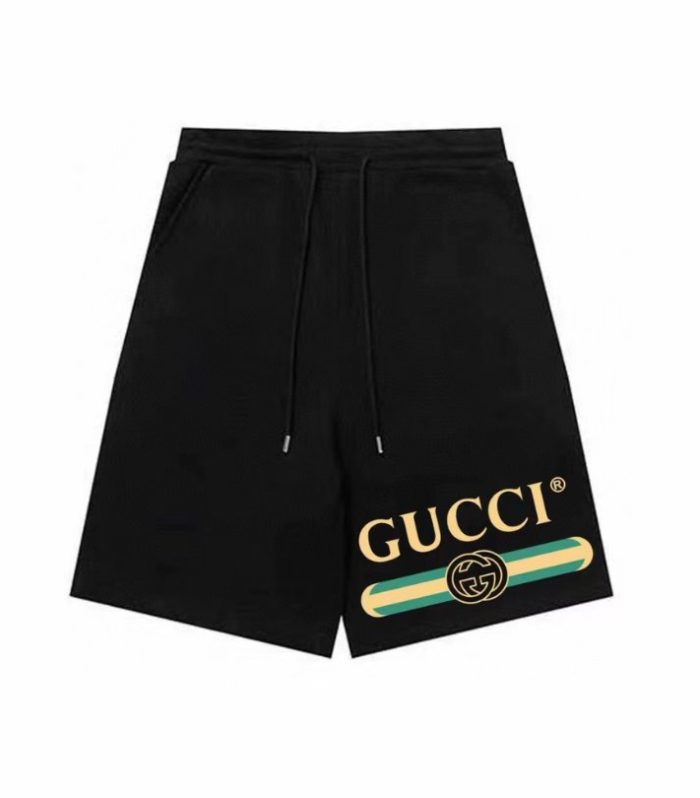 GG Shorts Logo Print Black