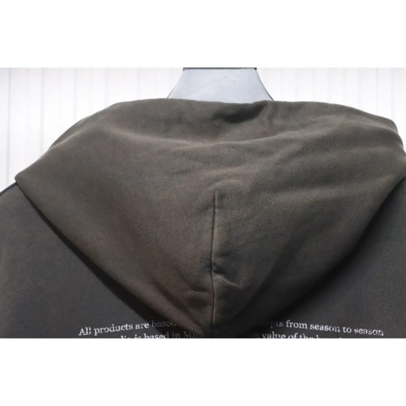 OFF WHT Graphic Print Cotton Drawstring Hoodie - Image 7