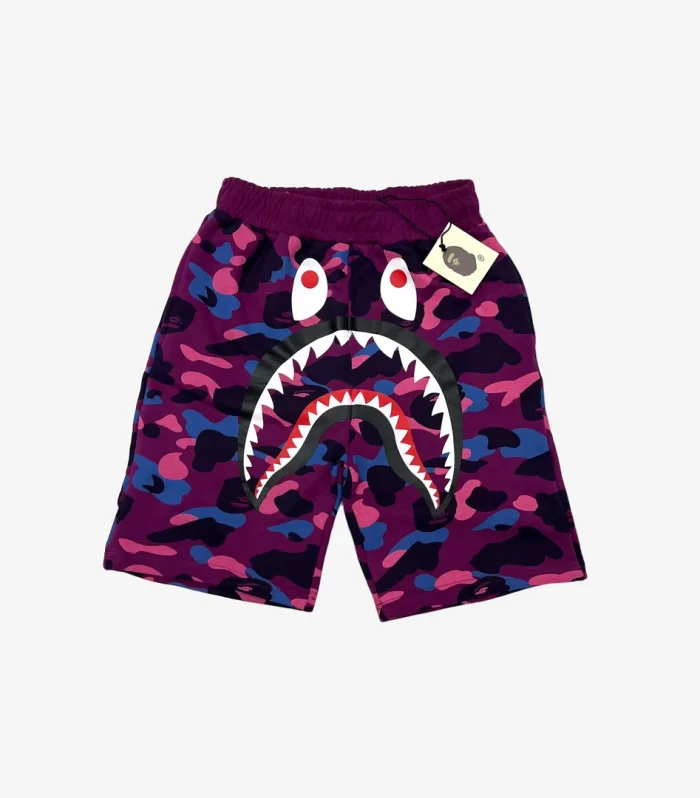 BP Shorts Camo Shark Shorts Purple