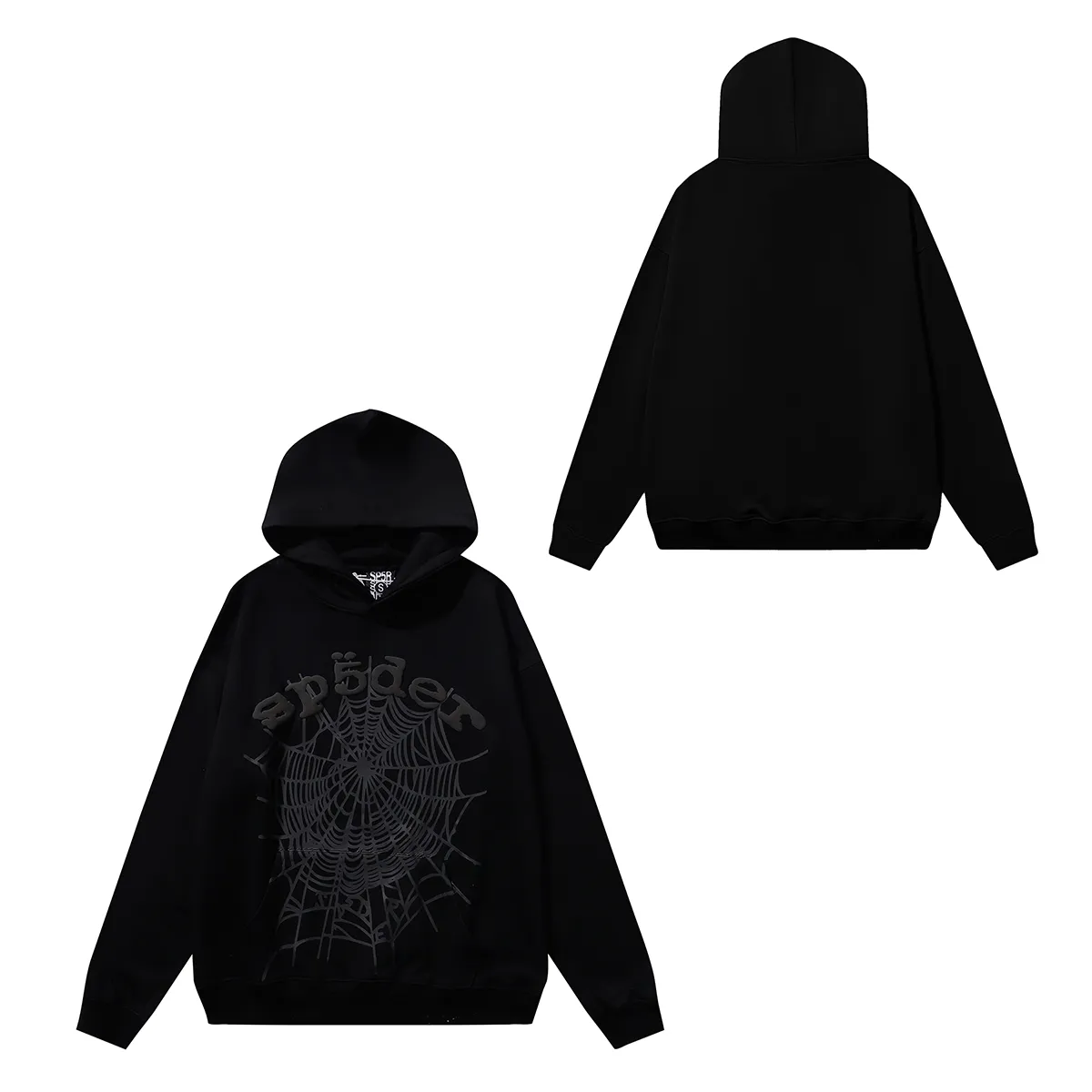 SPDR Phantom Web Hoodie and Sweatpant Set Black - Image 6