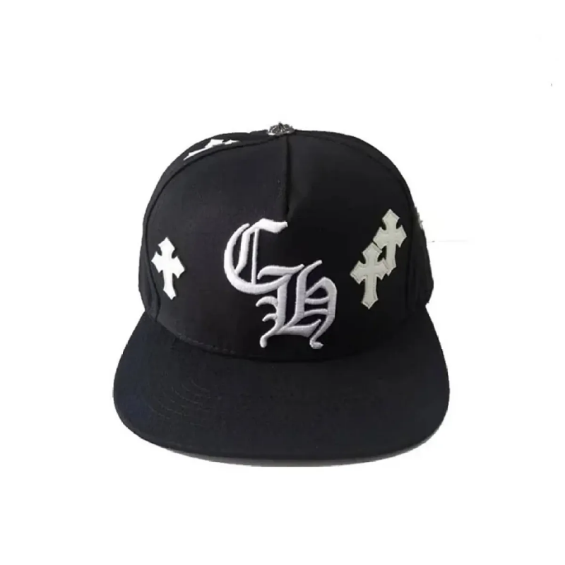 CHRM HRTS Cross Patch Baseball Hat Black