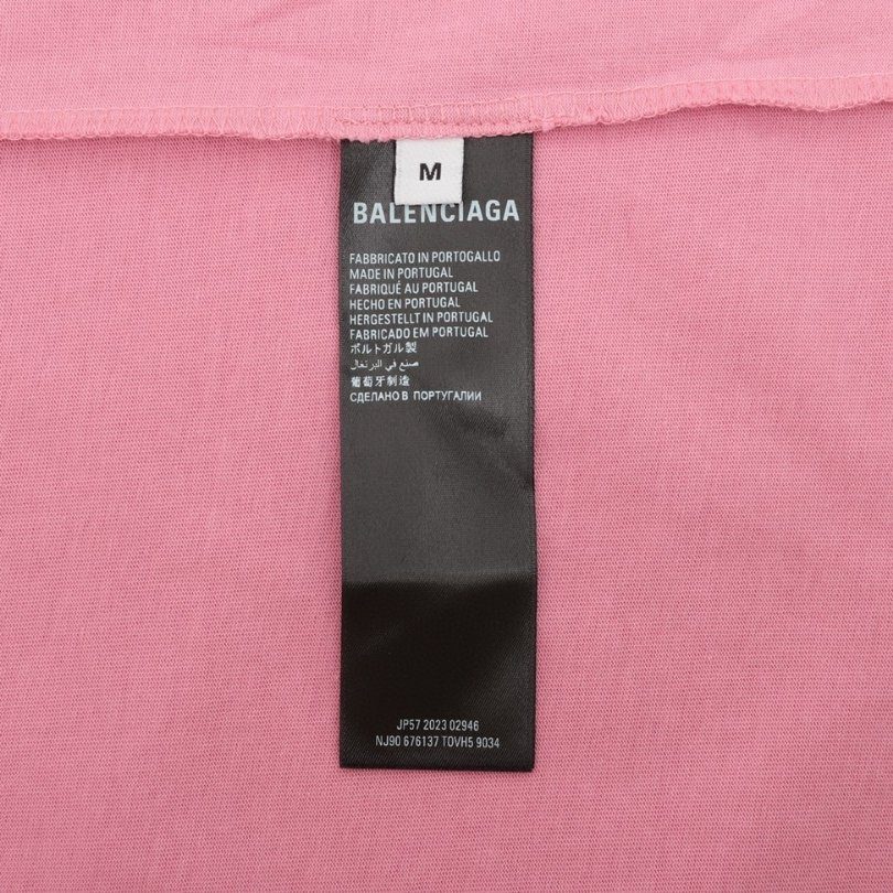 BLNCG T-shirt Graphic Slogan Distressed Pink - Image 6