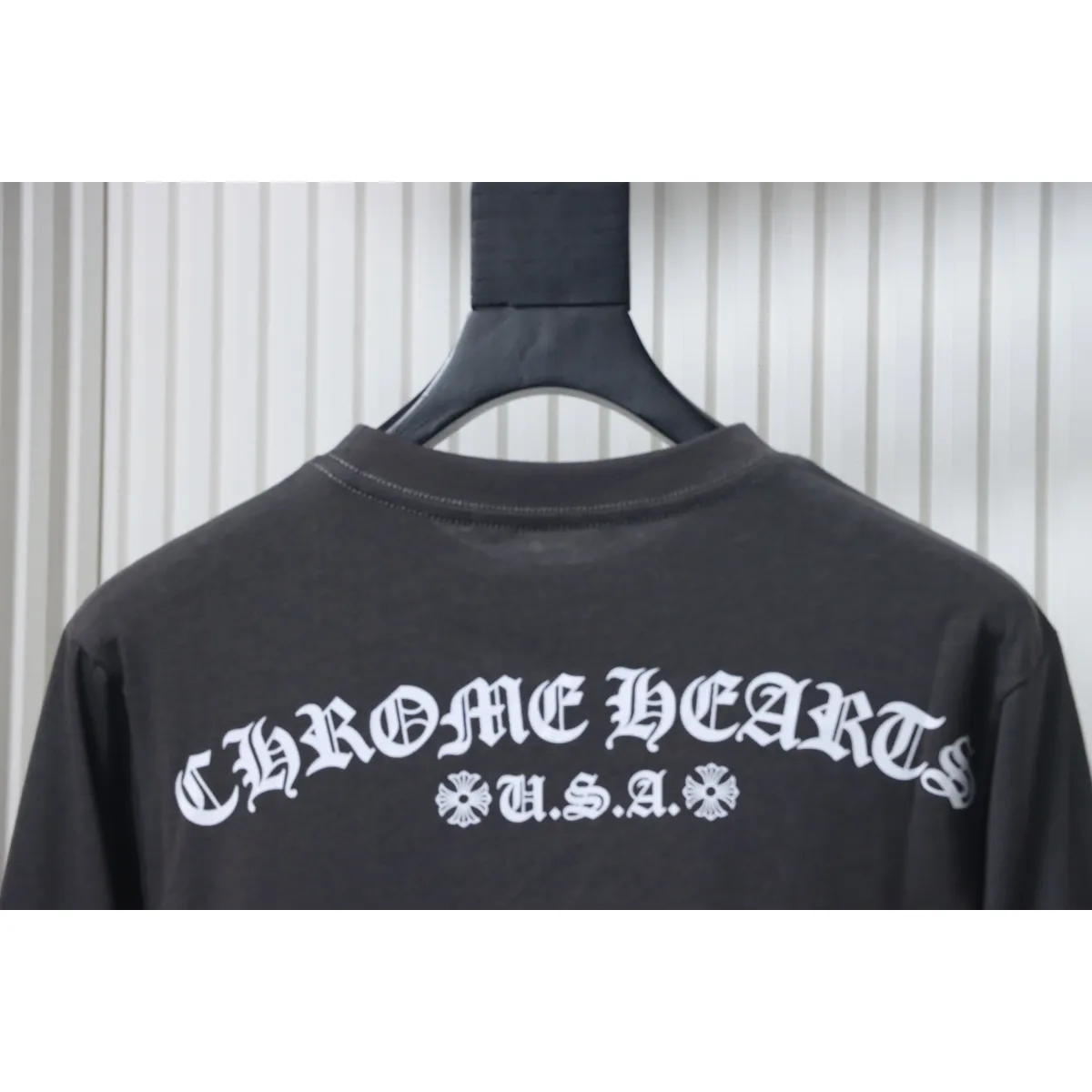 CHRM HRTS Matty Boy Shoulder Logo Crewneck Dark Gray - Image 3
