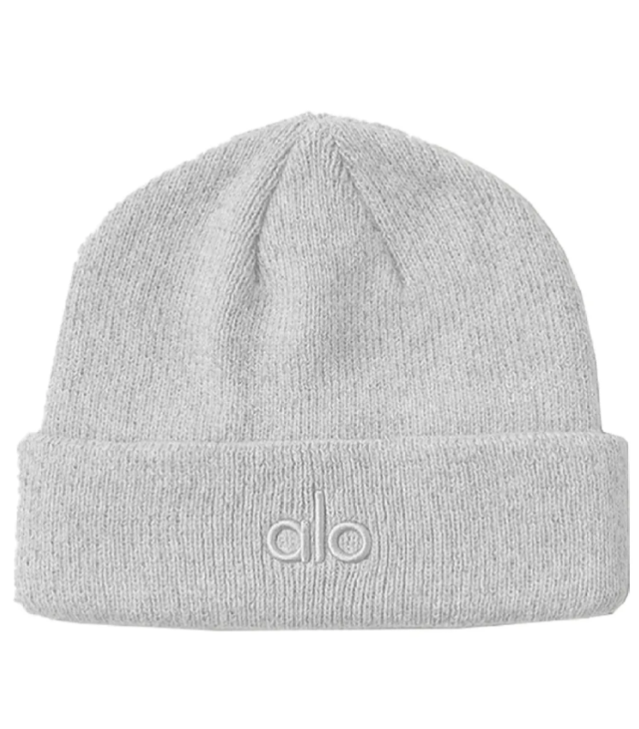 AY White Logo White Notable Beanie