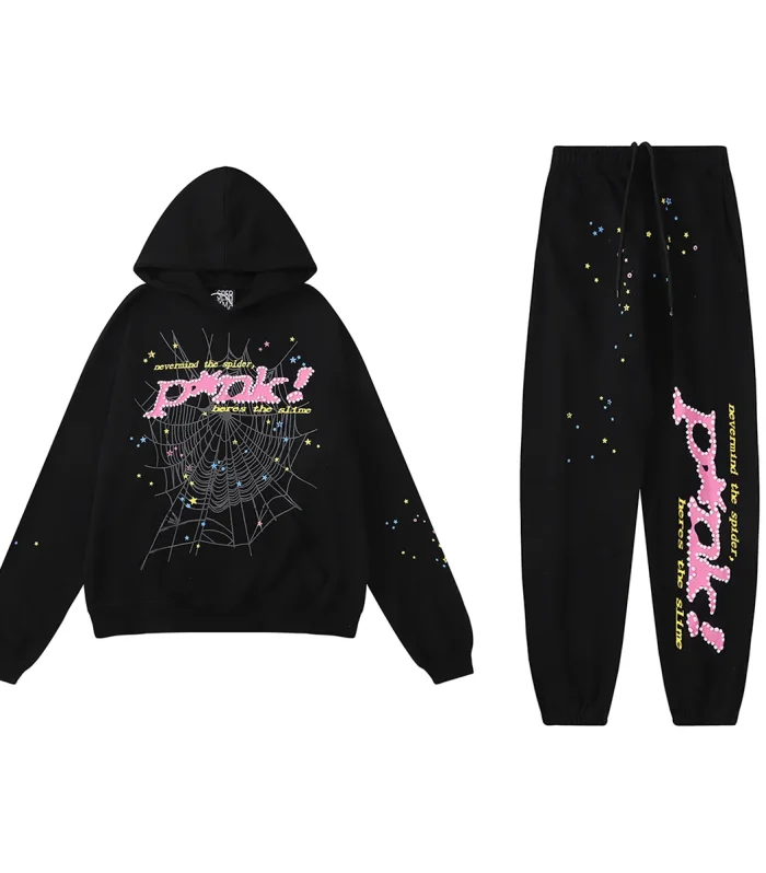 SPDR Young Thug Punk Hoodie and Sweatpant Set Black