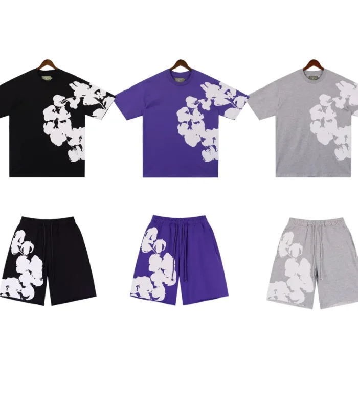 DNM TRS Big Cotton Wreath Short Summer Coordinated Set