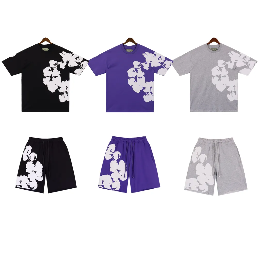 DNM TRS Big Cotton Wreath Short Summer Coordinated Set