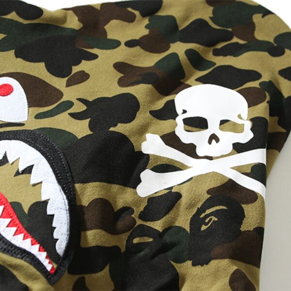 BP Hoodie Shark Skull Full-Zip Camo - Image 5