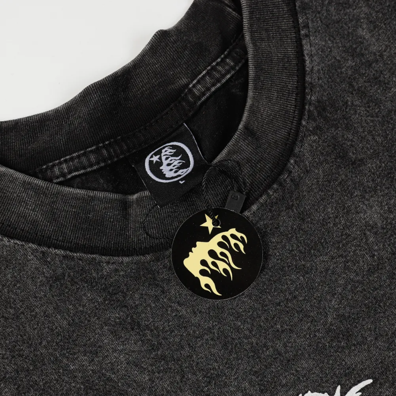 HLSTR Christ Long-Sleeve Washed Black T-Shirt - Image 11